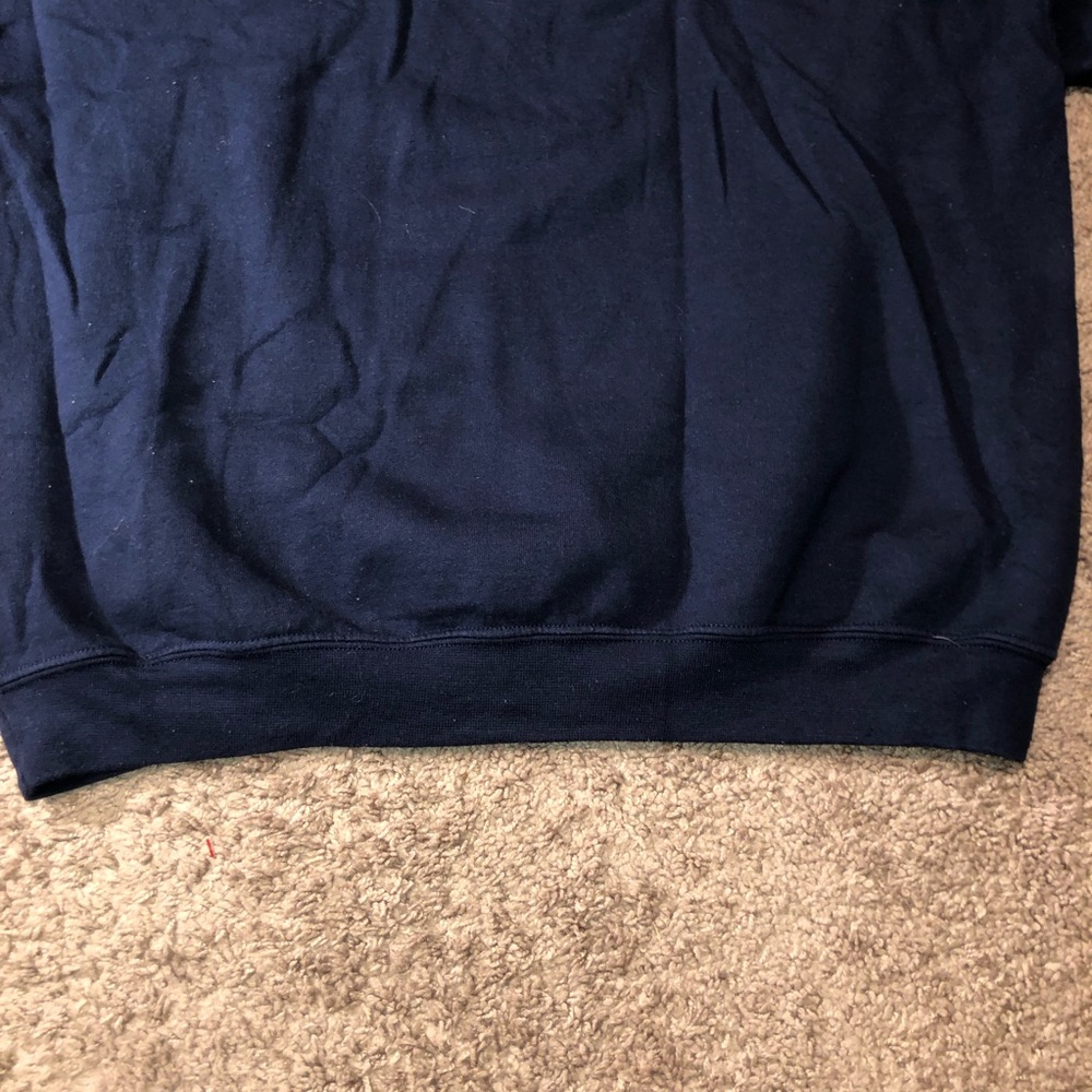 Vintage Yale Bulldogs Hoodie Adult Size Large Navy Sweatshirt Fall Winter Warm - Picture 14 of 14